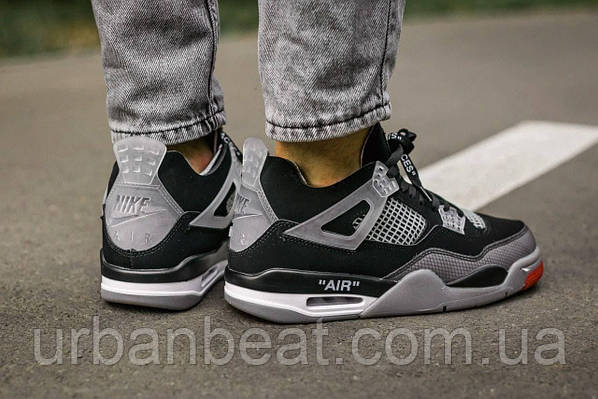 Jordan 4 Retro x Off White Bred Urban Beat 1460660882