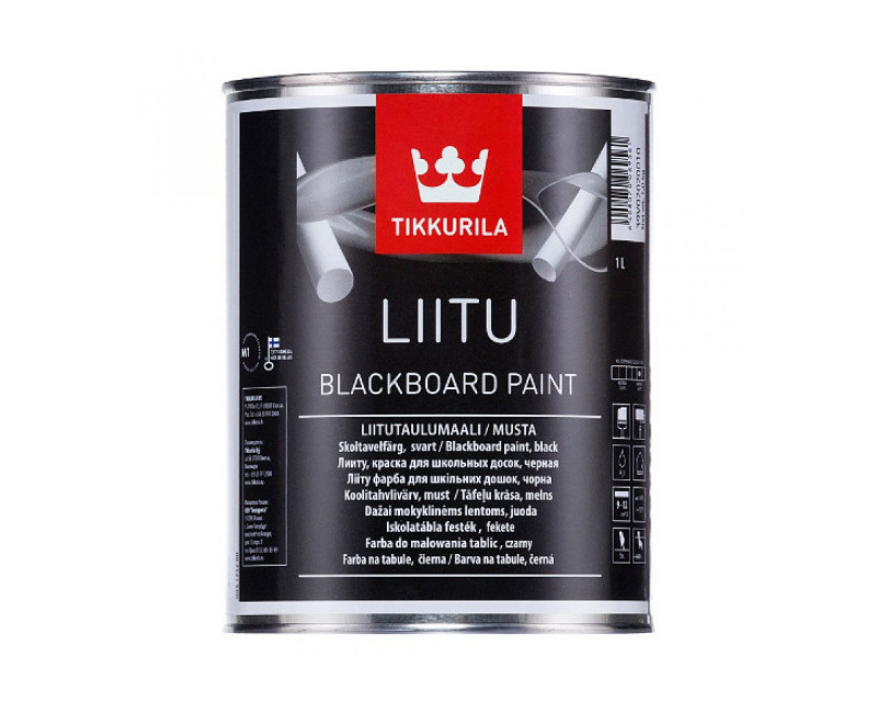 Фарба латексна для шкільних дощок TIKKURILA LIITU  (Чорна) (1 л)