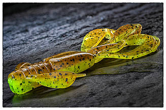 Силікон Keitech Crazy Flapper 3.6" 401 green pumpkin chart