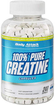 Креатин Body Attack 100% Pure Creatine 240 капсул (4384303679)