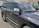 Дефлектори вікон, вітровики Toyota Land Cruiser 200 2007-2020 Lexus LX 2007 6шт. (Autoclover D086), фото 4
