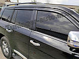 Дефлектори вікон, вітровики Toyota Land Cruiser 200 2007-2020 Lexus LX 2007 6шт. (Autoclover D086), фото 7