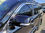 Дефлектори вікон (вітровики) хромовані 6шт.Toyota Land Cruiser 200 2007-2021 (Autoclover D653), фото 5