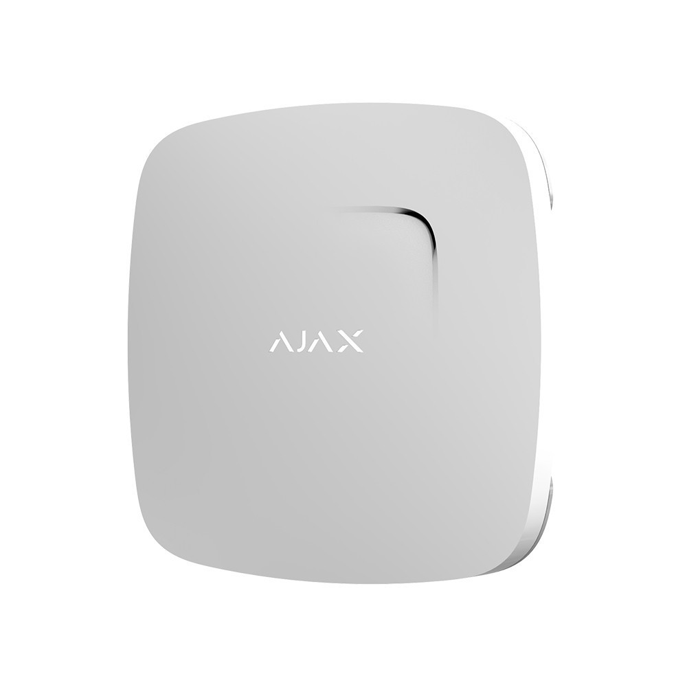 Бездротовий датчик детектування диму та чадного газу Ajax FireProtect Plus white