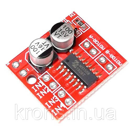 Драйвер двигуна 2-кан H-міст MX1508, L298N Mini для Arduino, фото 1