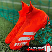 Футбольные Бутсы Adidas Predator Mutator 20+ /Бутсы Адидас Предатор Мутатор Оранжевые 20+