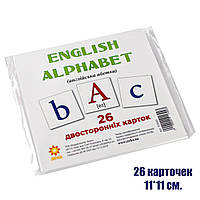 Детские развивающие карточки Английский алфавит Обучающие карточки английский язык для детей 11см ZIRKA 101693