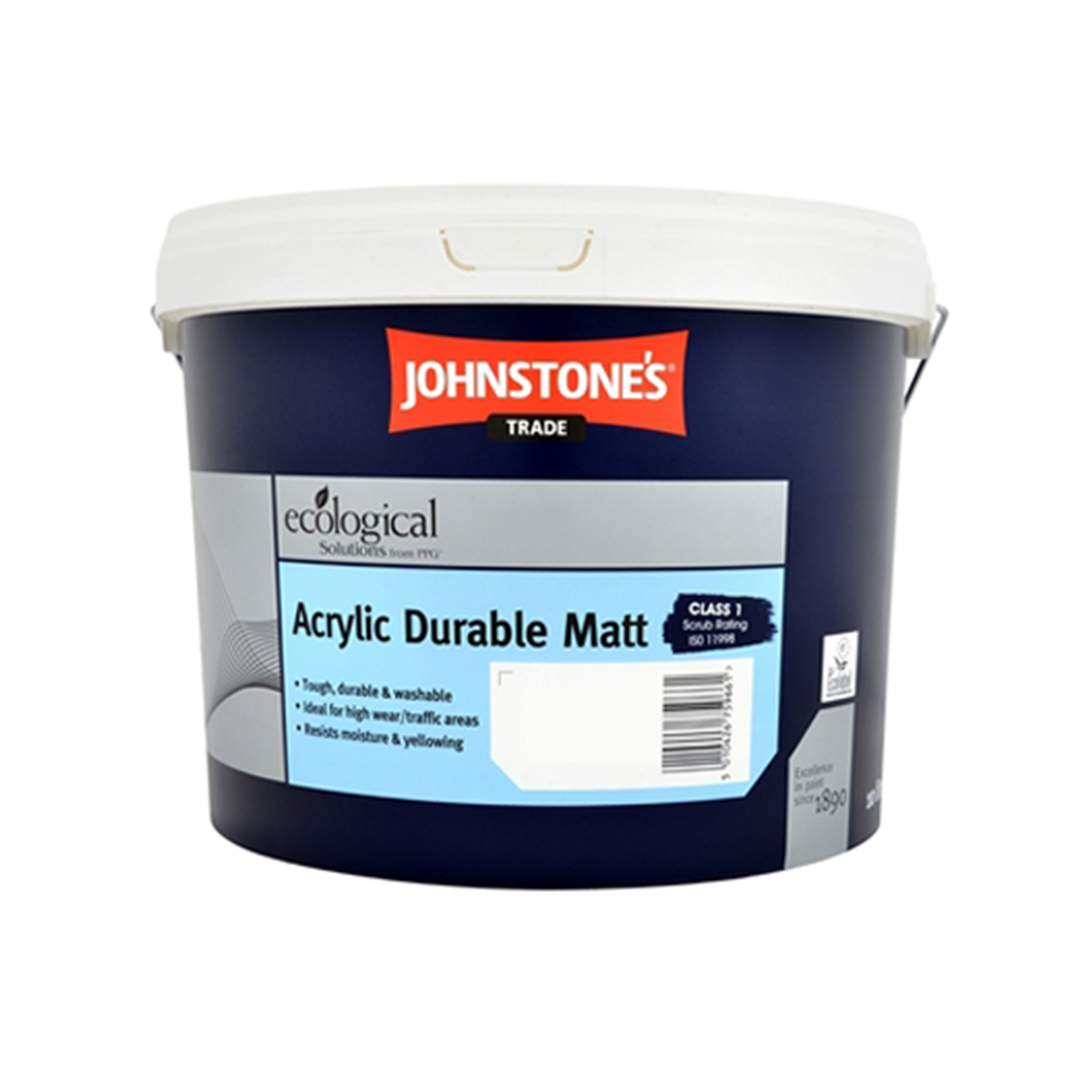 Вологостійка інтер'єрна фарба Johnstones Acrylic Durable Matt 10л