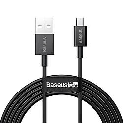 USB кабель із роз'ємом Micro USB BASEUS Superior Series Fast Charging | 2m, 2A |. Black