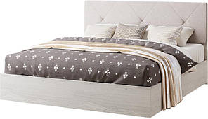 Ліжко 160 "Ромбо" Світ Меблів (артвуд світлий, білий)