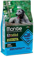 Monge (Монж) BWild Grain Free All Breeds Adult Anchovy Беззерновой корм с анчоусами для всех пород собак 15 кг