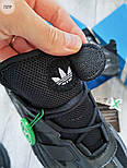 Чоловічі кросівки Adidas Niteball весна-осінь-літо демісезонні чорні. Фото в живу, фото 6
