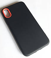 Силикон матовый Iphone Х / XS (Black)