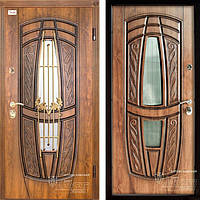 Дверь металлическая Абвер Classic Massandra 209 + ковка Vinorit Дуб Золотой + Патина для улицы