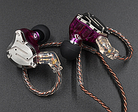 Наушники KZ ZS10 Pro с микрофоном purple