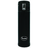 Термокружка Con Brio CB-378 чорна 450 мл з нержавіючої сталі герметична