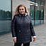 Куртка жіноча весняна великого розміру 52-60 шоколадний, фото 8