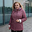 Куртка жіноча весняна великого розміру 52-60 шоколадний, фото 5