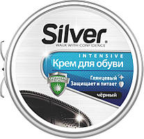 Крем для взуття Silver, чорний (50мл.) в шайбі