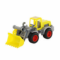 Трактор-погрузчик с ковшом игрушечный, пластиковый, Полесье 44884, для детей от 3 лет, Пакунок малюка