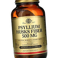 Клетчатка подорожника пcиллиум Солгар Solgar Psyllium Husk Fiber 500 mg 200 капсул