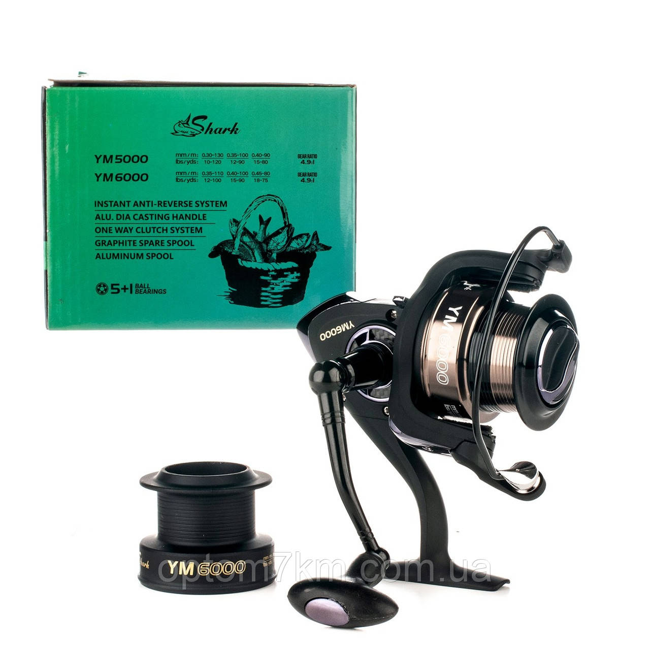 Катушка Shark YM-5000 5+1bb