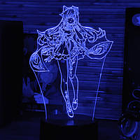 Акриловый светильник-ночник Кэ Цин синий tty-n000631
