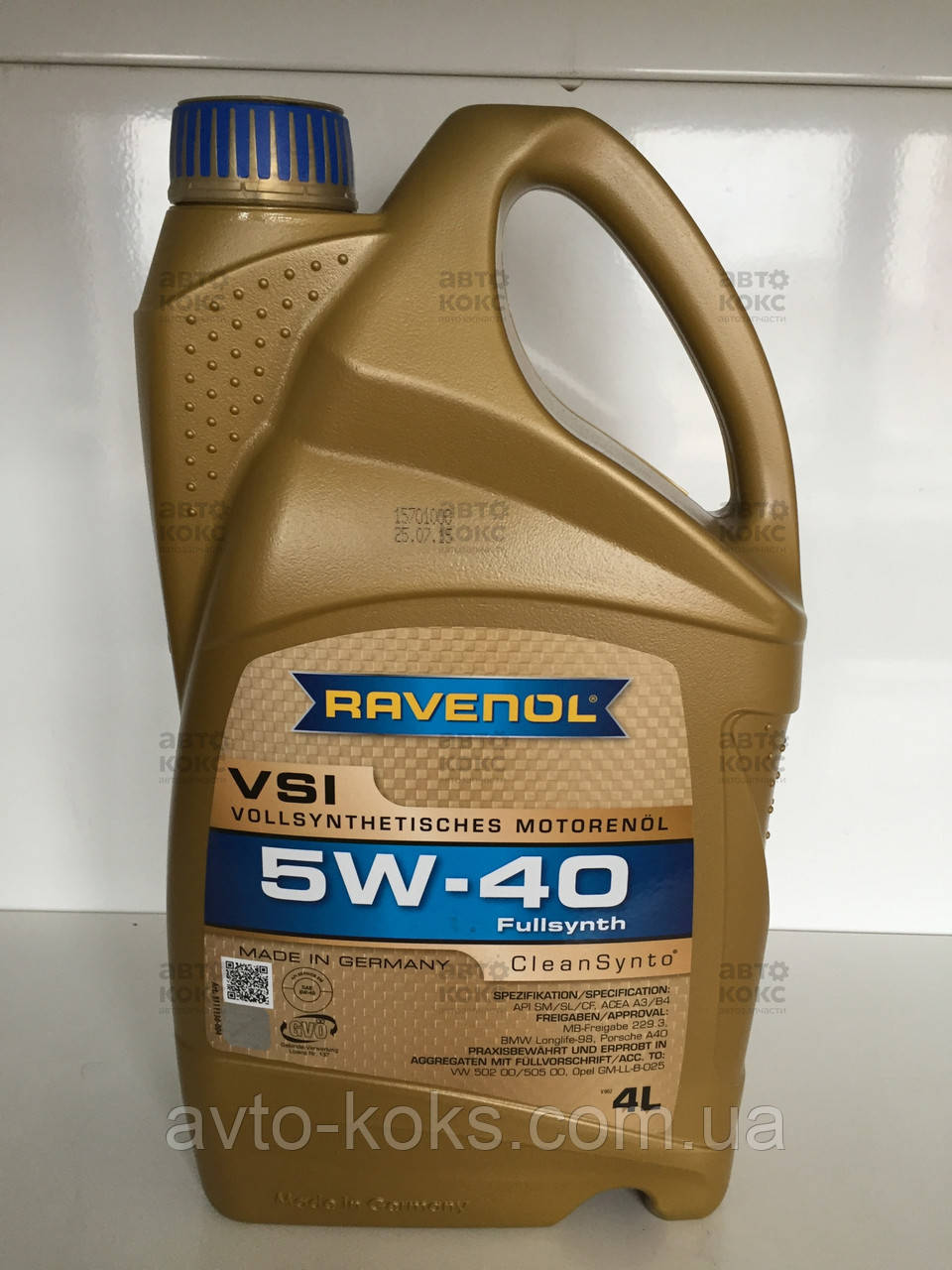 Олива моторна синтетична 5W40 VSI (4 л) Пр-во Ravenol