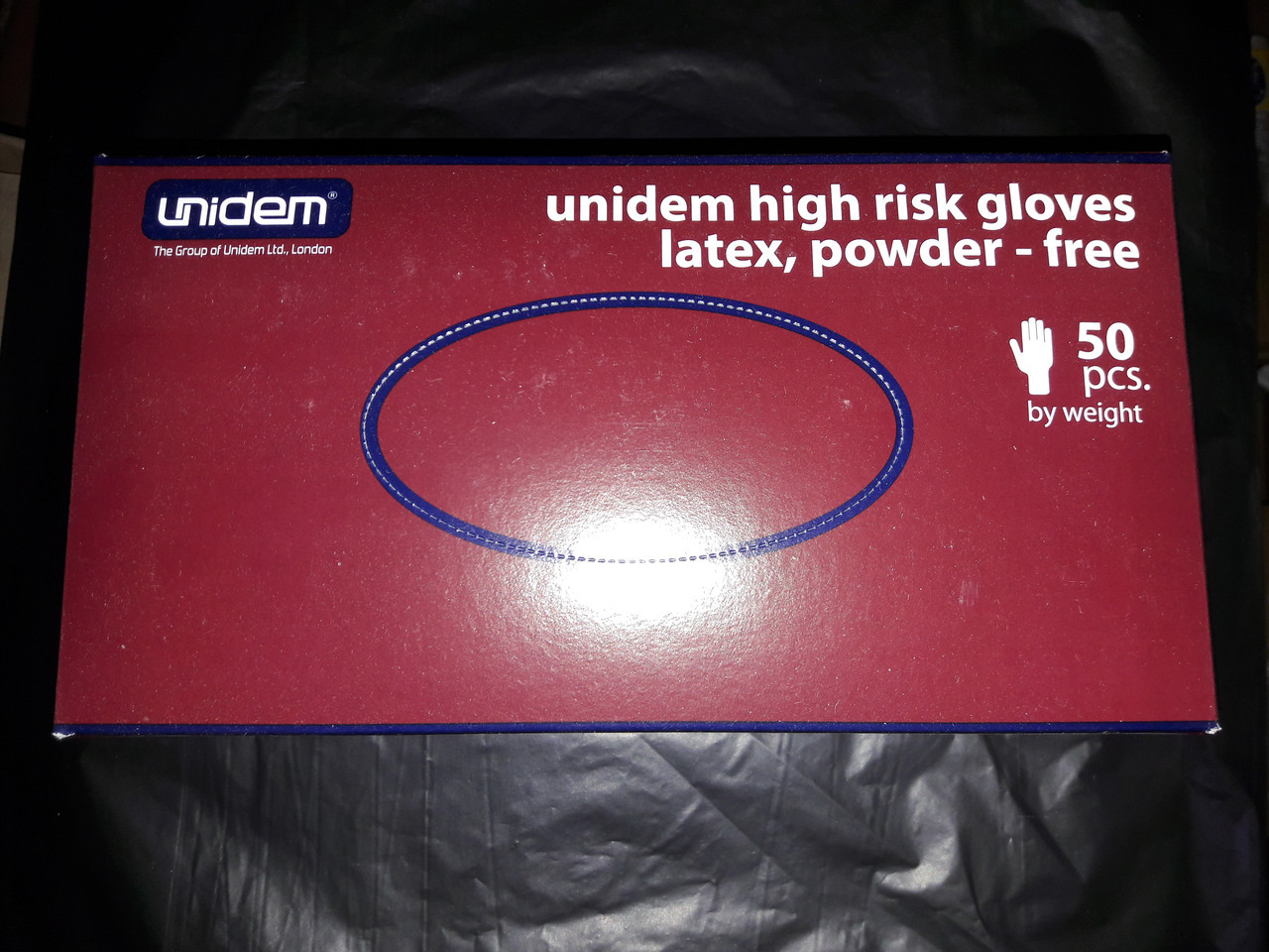 Рукавиці гумові сині 50шт/25пар Luximed/Medlux (L,M,XL)