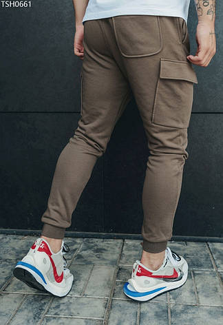 Спортивные штаны мужские карго Staff brown cargo коричневый TSH0661, фото 2