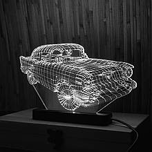 Акриловий світильник-нічник Машина білий tty-n000111