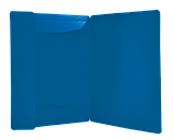 Папка на гумках JOBMAX А4 непрозр.пластик синя, фото 2