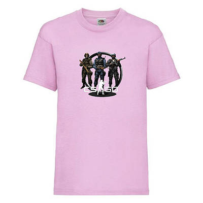 Футболка дитяча Контр страйк 004 (CSG-004) рожева, розмір 104-116-128-140-152-164