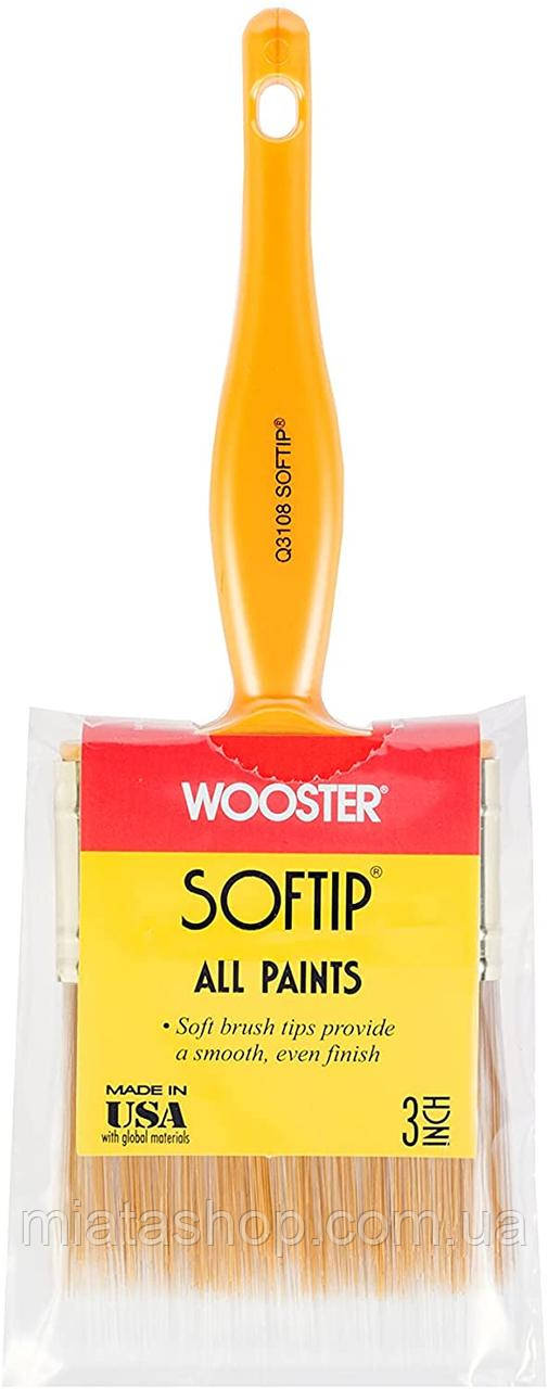 М'яка пряма кисть - Wooster 75 мм SOFTIP