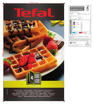 Додаткова форма бельгійські вафлі Snack Collection, Tefal XA800412, фото 3