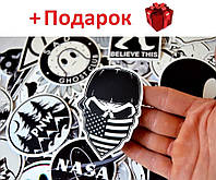 Стікери, наклейки на авто, мото, велосипед, ноутбук. Стікербомбінг 53 шт