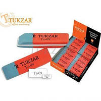 Ластик двосторонній червоно-синій Tukzar, для ручки й олівця