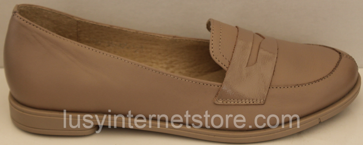 Туфлі шкіряні жіночі лофери від виробника модель ТН21-14-1, фото 1