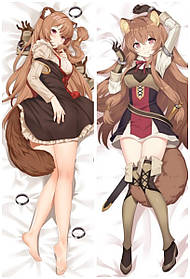 Наволочка Дакімакура 105х35 см Рафталия Сходження Героя Щита Raphtalia аніме тільки наволочка двосторонняя