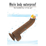 Фалоїмітатор із вібрацією на присоску, дилдо з USB, інтимні іграшки для жінок, фото 7