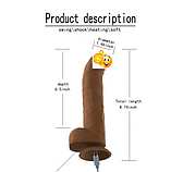 Фалоїмітатор із вібрацією на присоску, дилдо з USB, інтимні іграшки для жінок, фото 9