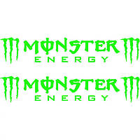 Набір вінілових наклейок на автомобіль або мотоцикл - Monster Energy v3 (2шт)