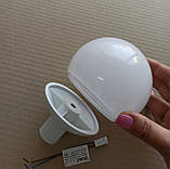 Світильник-комплект 9.5 см G4 з білим перехідником на трубу 20 мм, фото 2