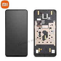 Дисплей для Xiaomi Mi Mix 3 (M1810E5A), модуль (экран и сенсор) с рамкой - панелью, черный, OLED