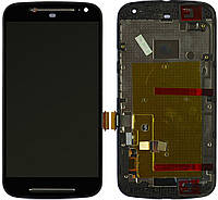 Дисплей для Motorola Moto G2 XT1062, XT1063, XT1064, XT1068, модуль (экран и сенсор) с передней панель