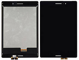 Дисплей для Asus ZenPad S 8.0" Z580C, модуль (екран і сенсор), шлейф 27мм, чорний, оригінал