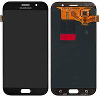 Дисплей для Samsung Galaxy A7 (2017) A720, модуль в сборе (экран и сенсор), TFT Черный