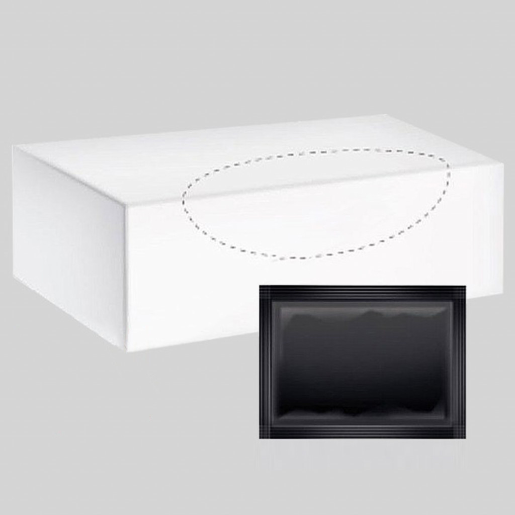 Серветка волога Pro Service індивідуальне паковання чорна в боксі 80 штук (43109300), фото 1