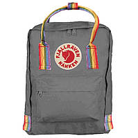 Рюкзаки детские kanken fjallraven сиреневый светлый оригинал сумка канкен ART арт портфель ранец Rainbow серый