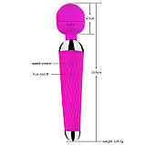 Вібратор "Чарівна паличка" USB — Чорний — Вібратори, фото 5